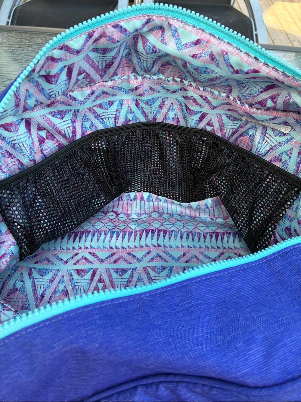 Ivivva By Lululemon Royal Blue "In The Game" Duffle Gym Overnight Weekender Bag - Picture 6 of 16